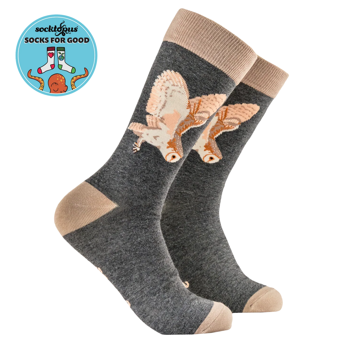 Barn Owl Socks - Socktopus x Robert E Fuller (9-12)