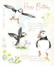 Puffins Birthday Card