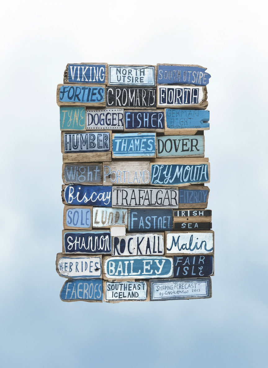 Shipping Forecast Greetings Card