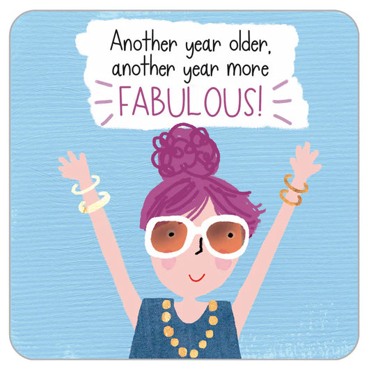 Bottoms Up Card - Another Year More Fabulous