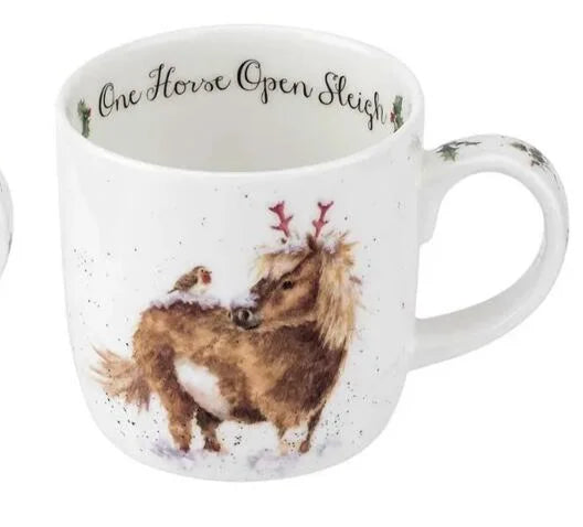Wrendale ‘One Horse, Open Sleigh’ Mug