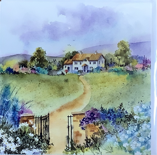 Whispers on the Wind Country Cottage Greetings Card