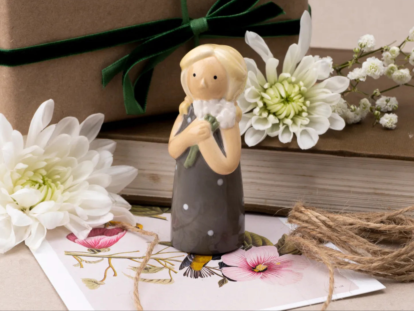 Little something girl figurine