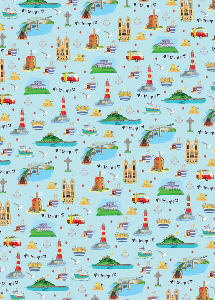 Cornwall Wrapping Paper
