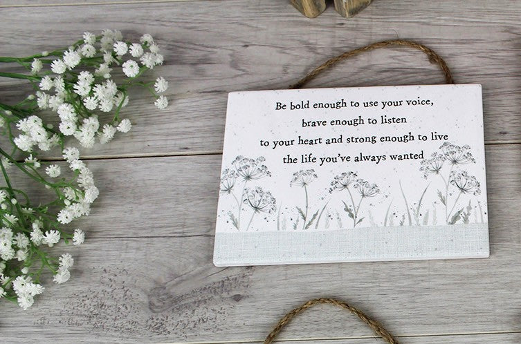 Sentimental Ceramic Hanging Sign