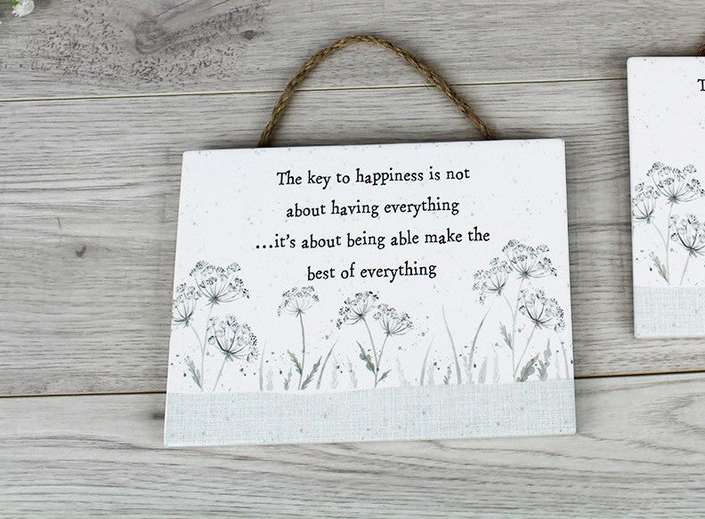Sentimental Ceramic Hanging Sign