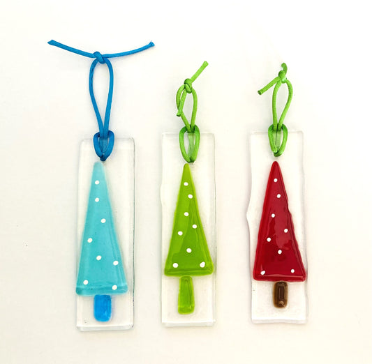 Christmas Tree Glass Decoration