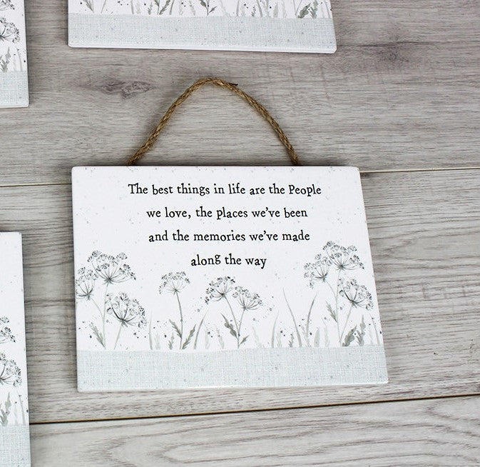 Sentimental Ceramic Hanging Sign