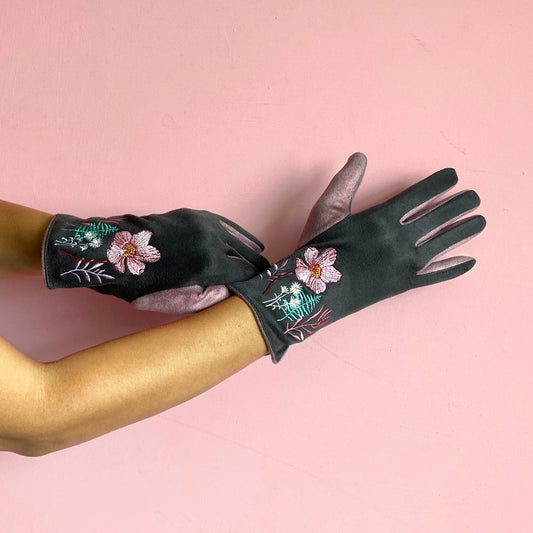 Secret Garden Posy Touchscreen Gloves