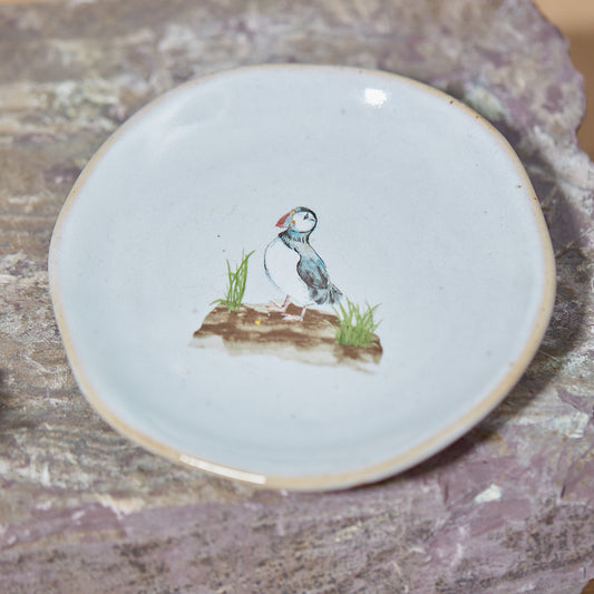 Puffin Stoneware dish