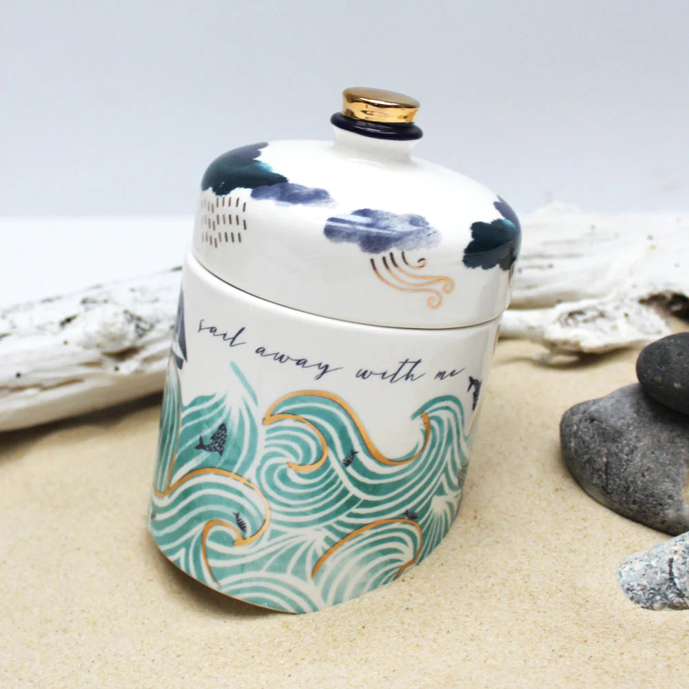 By The Sea Storm Jar with Gift Box