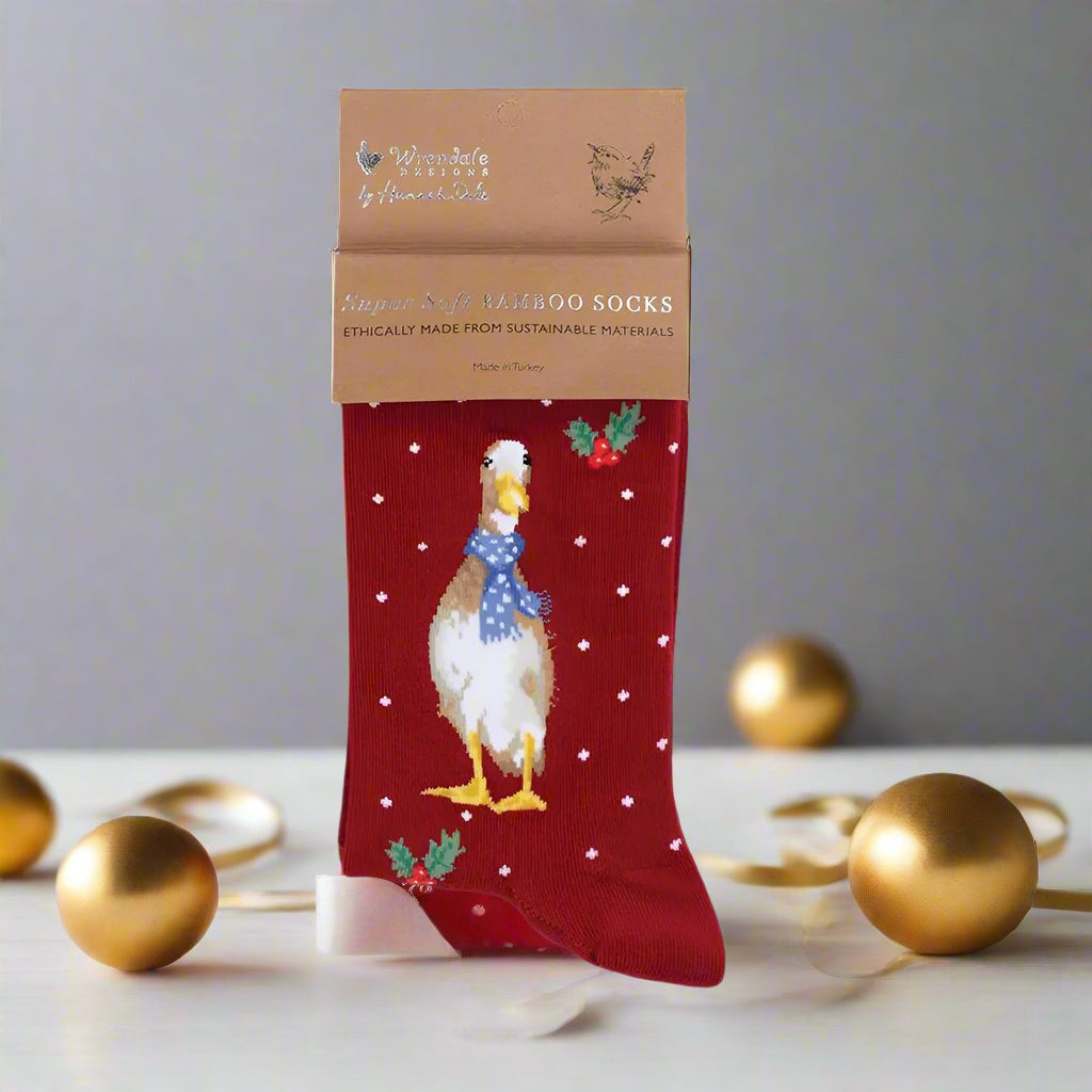 Wrendale, Duck Christmas Scarves, Size 4-7, (Euro 37-42)