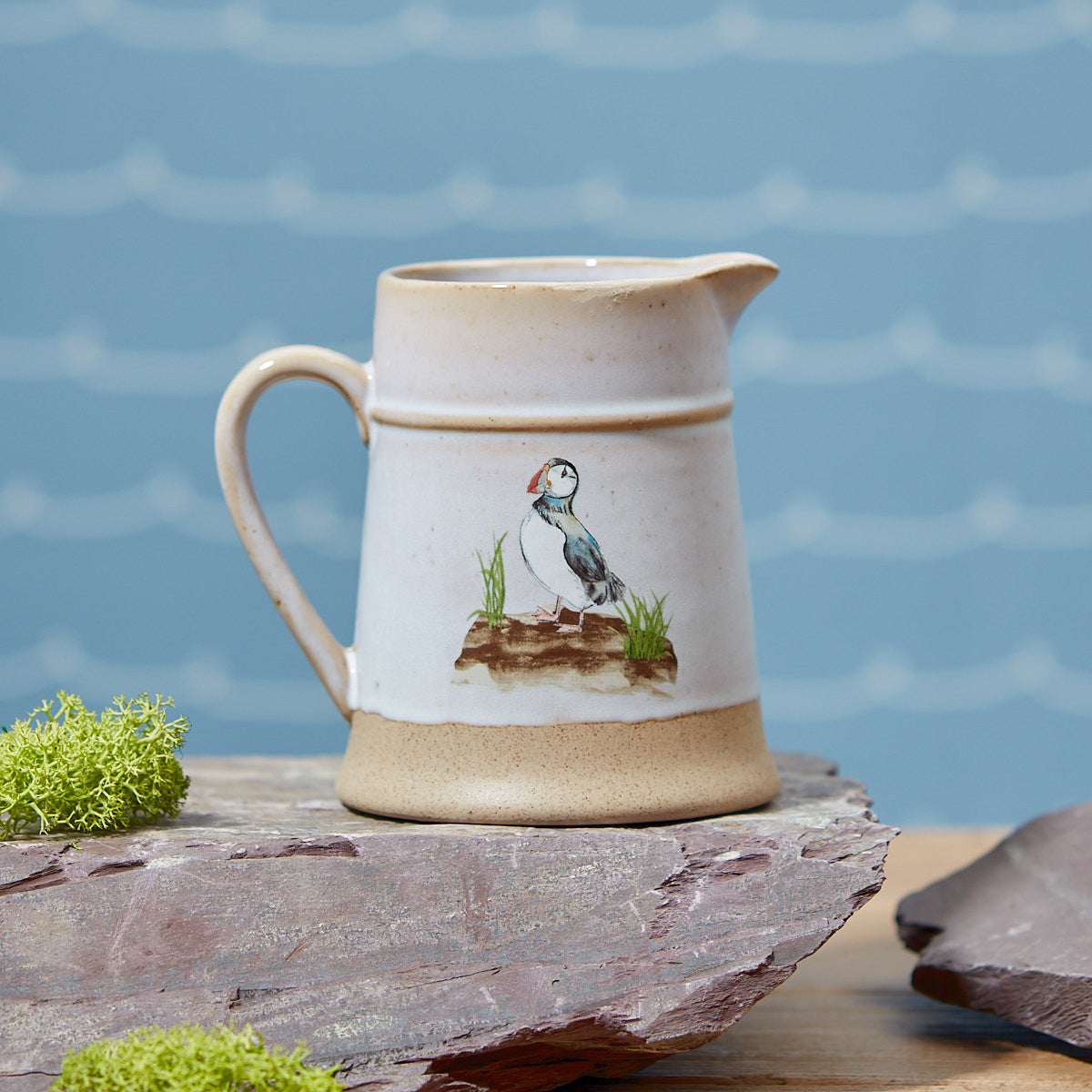 Puffin Stoneware Jug