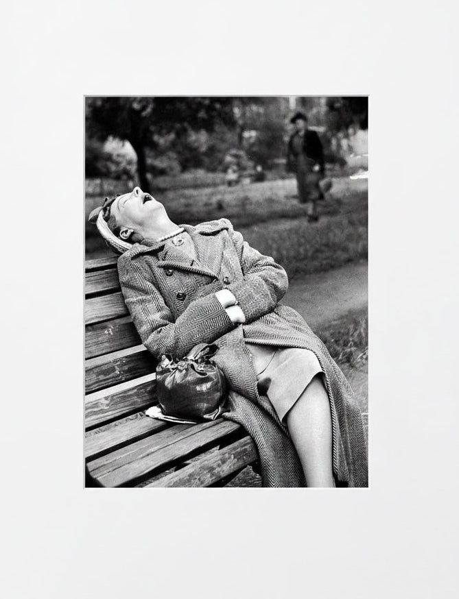 Waiting for Gladys black & white Greetings Card