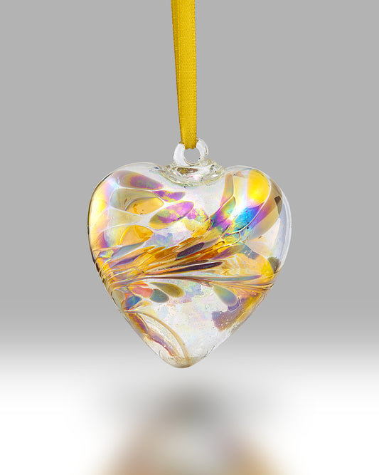 Glass Friendship Heart November - 8 cm