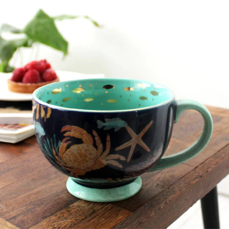 Coral Lobster Cup with Gift Box