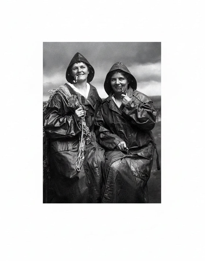 Hard Day at Sea Black & White Greetings Card