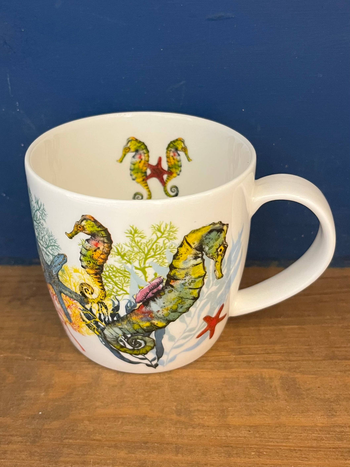 Seahorse Starfish Bone China Mug