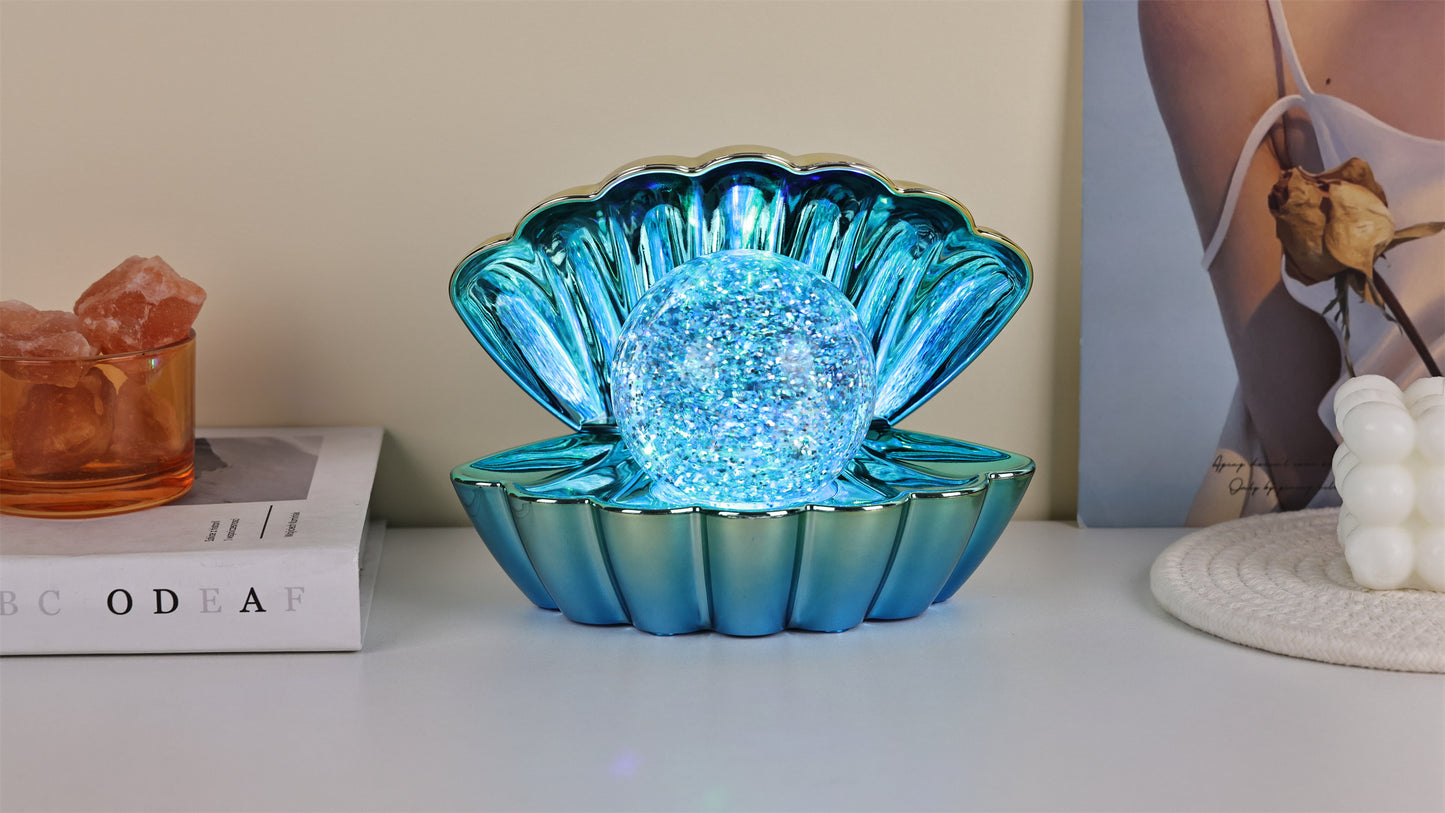 Colour Changing Mood Lamp Clam Shell - Blue Mint Yellow