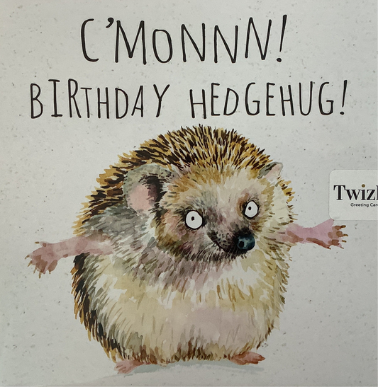 Birthday Hedgehug, Greetings Card