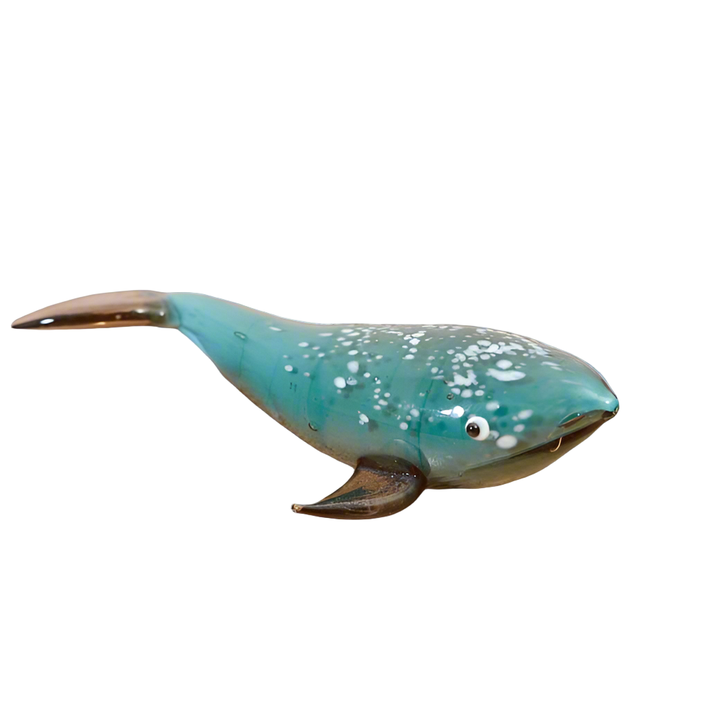 Glass Mottled Whale, 9cm
