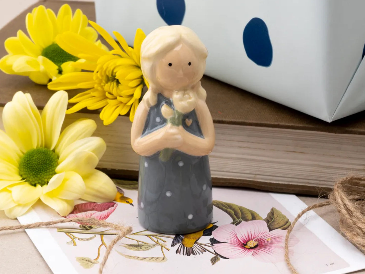 Friendship Flower Girl Figurine - Close At Heart