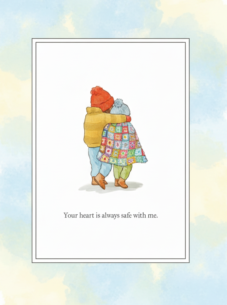 Safe with Me, Greetings Card