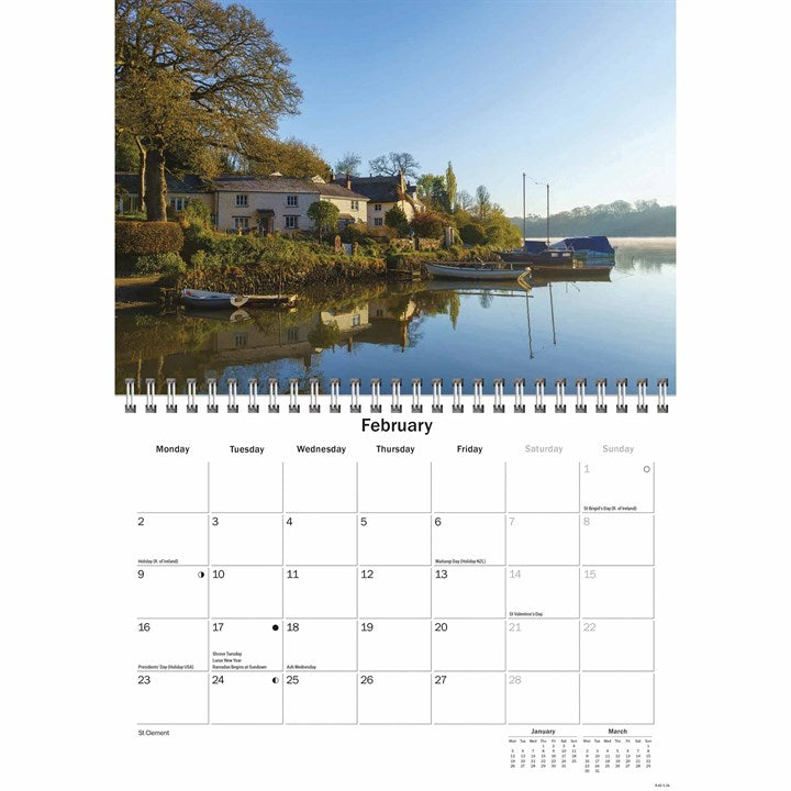 Cornwall A5 Calendar, 2026