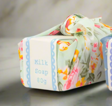 Sting in the Tail's Fabric Wrapped Soap Bar - Milk, 80g