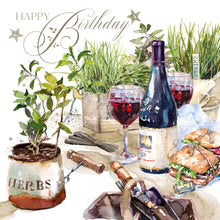 Wine Time Birthday Card