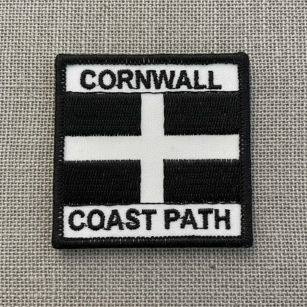 Cornwall Coastal Path Embroidered Badge