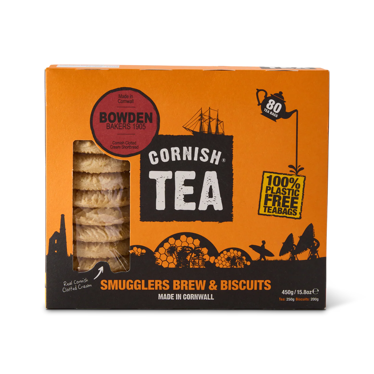 Smugglers Brew Cornish Tea & Shortbread Biscuits