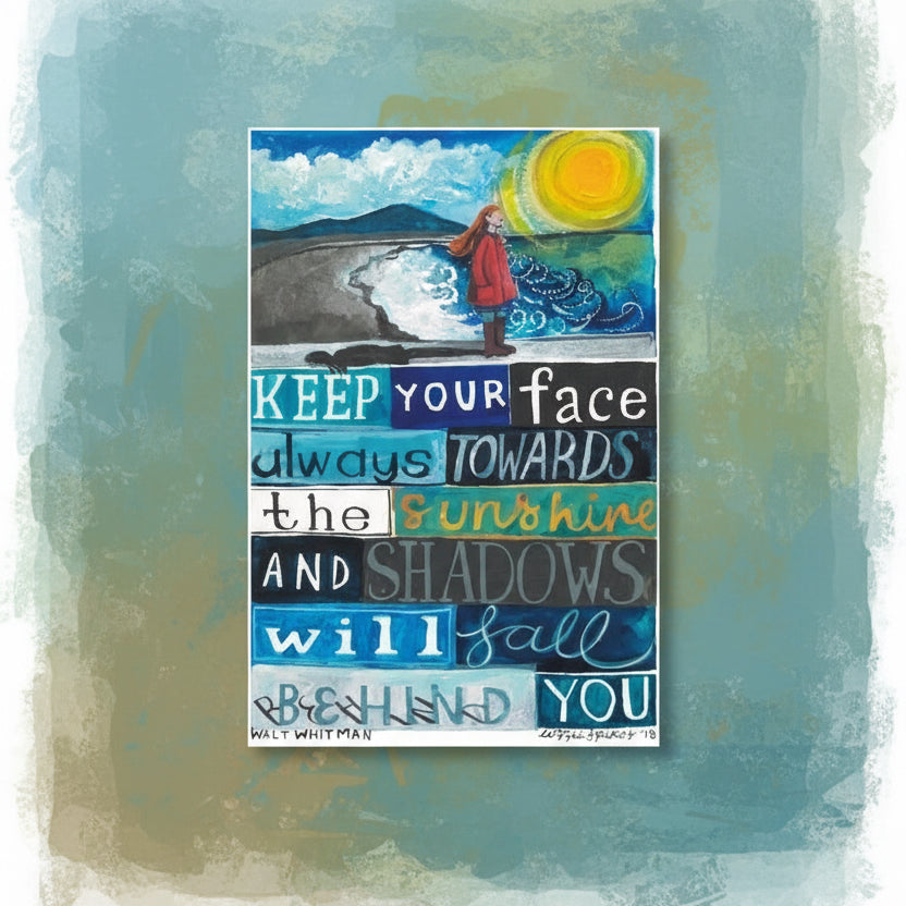 Towards the Sunshine Greetings Card