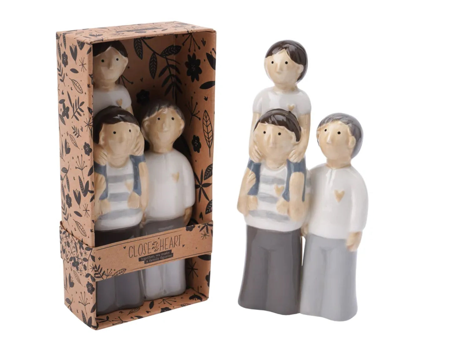 Dad, Son and Grandad Figurine - Close at Heart