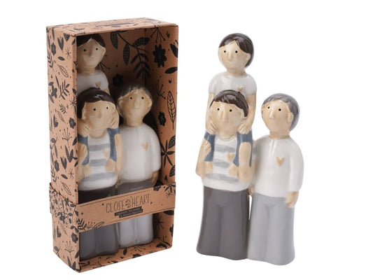 Dad, Son and Grandad Figurine - Close at Heart