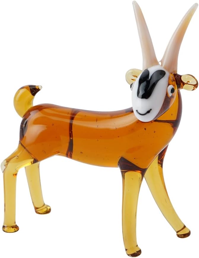 Glass Goat Figurine