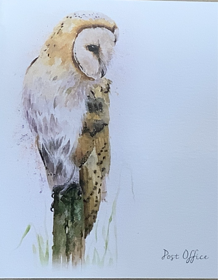 Feather & Fur Post Office Greetings Card