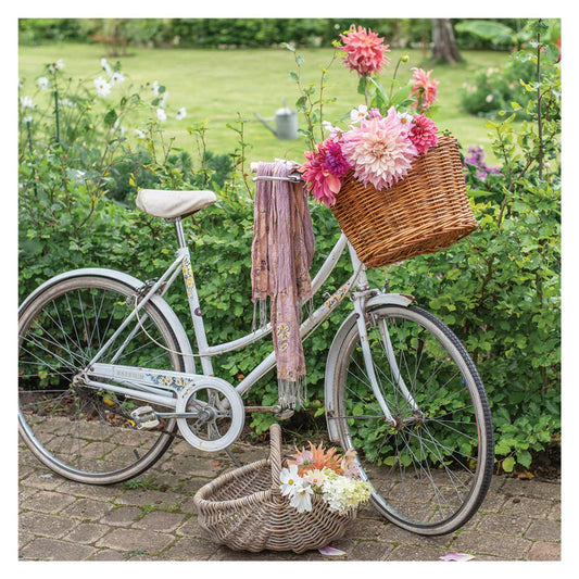 The Garden Studio Bicycle Flowers Greetings Card