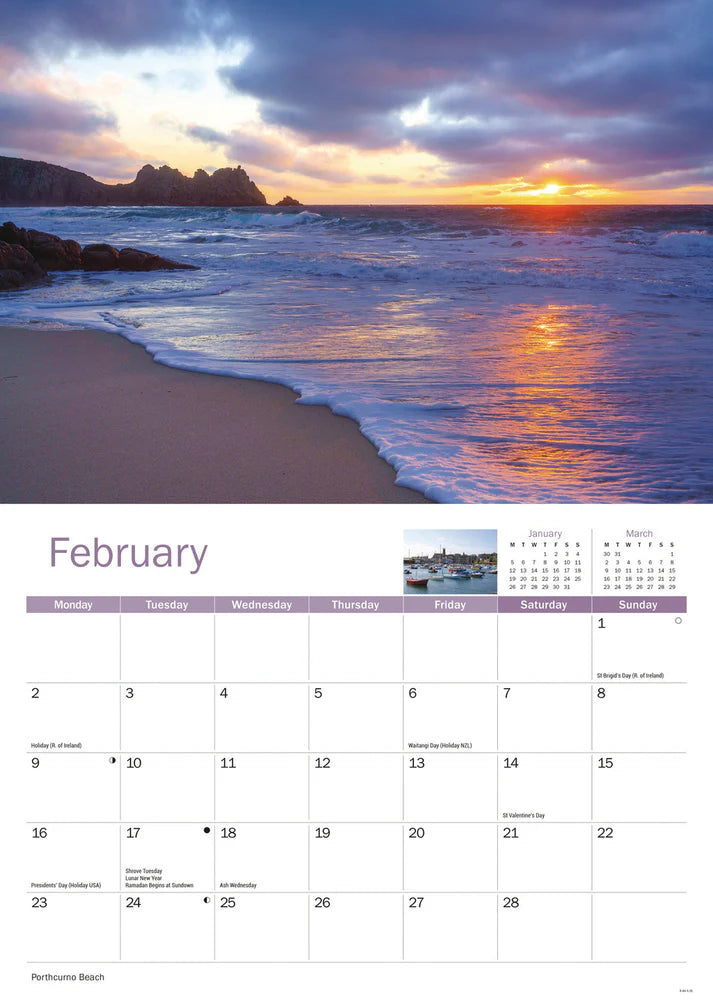 West Cornwall A4 Calendar, 2026