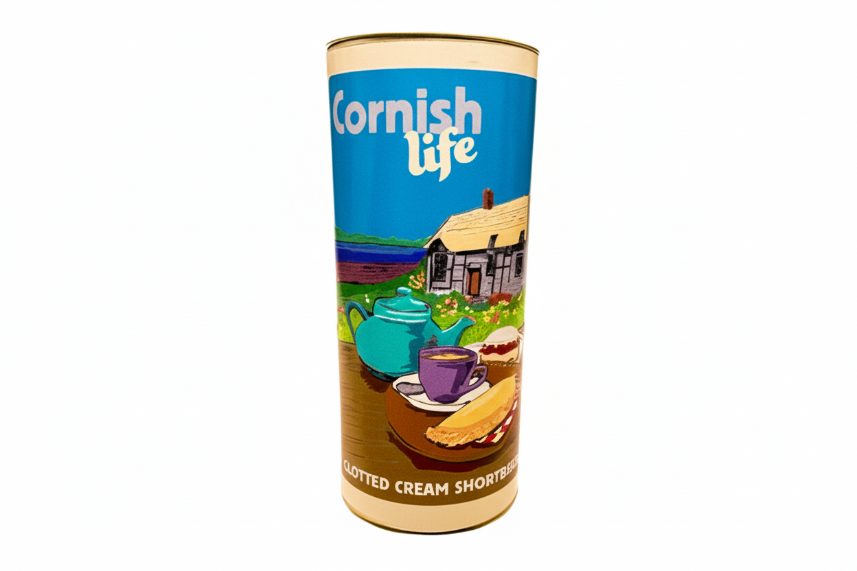 Clotted Cream Shortbread Tube - Cottage 200g