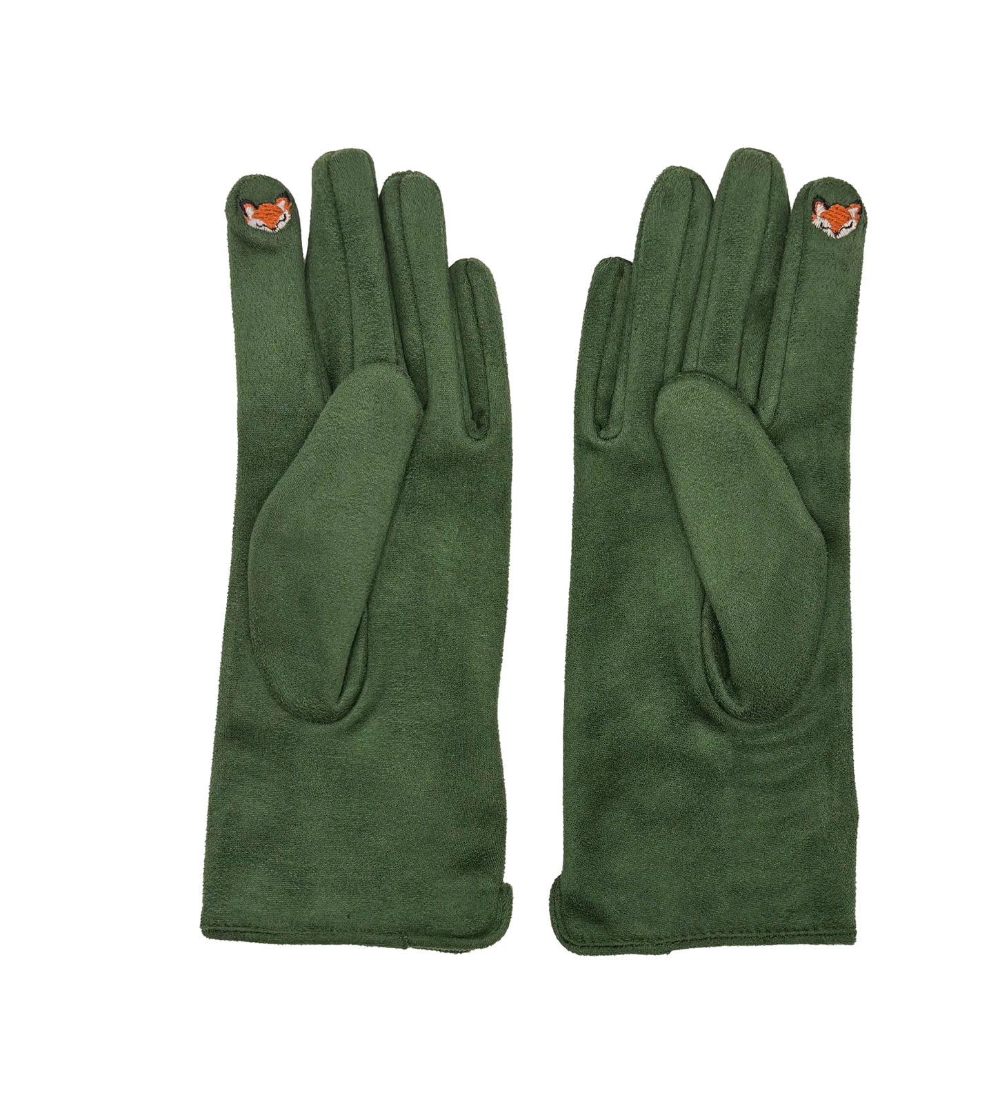 Secret Garden Embroidered Touchscreen Fox Gloves