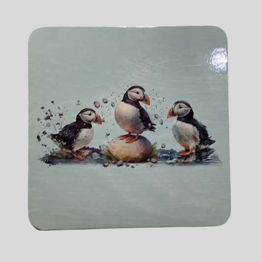 Puffins Coaster