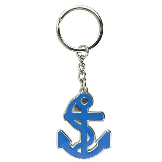 Enamel Anchor Keyring