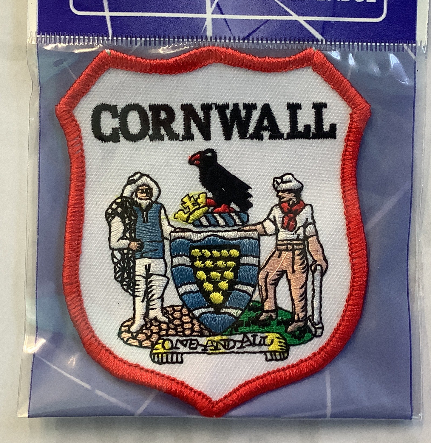 Cornwall Crest Embroidered Badge