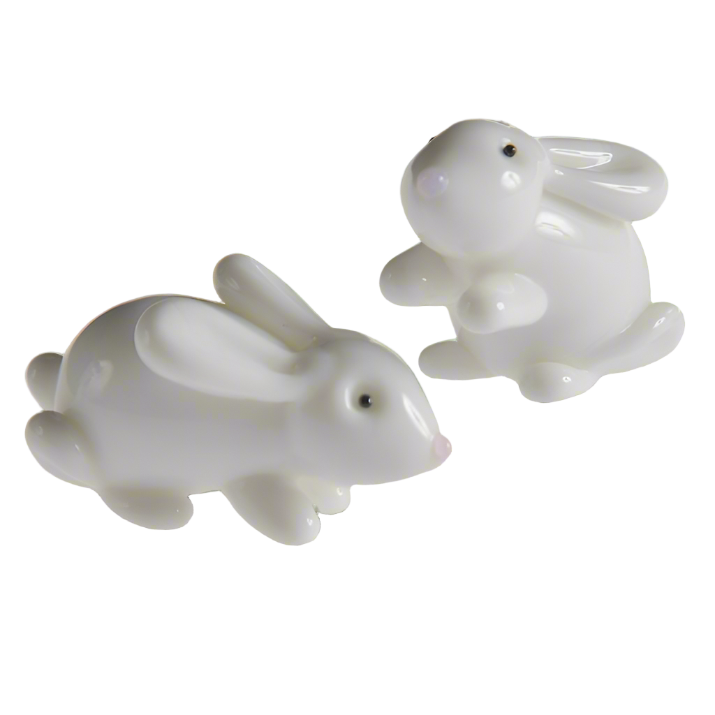 Glass White Rabbit, Sitting or Lying Down
