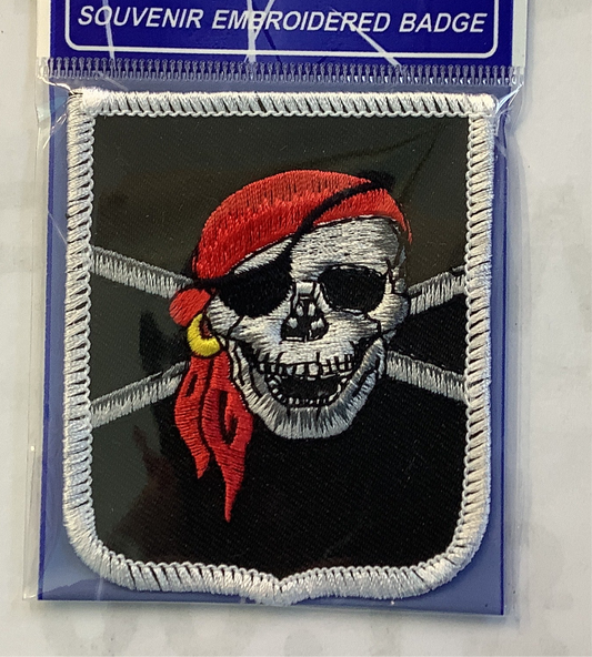Pirate Crossbones Embroidered Badge