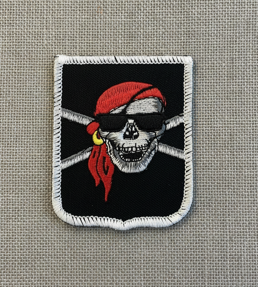 Pirate Crossbones Embroidered Badge