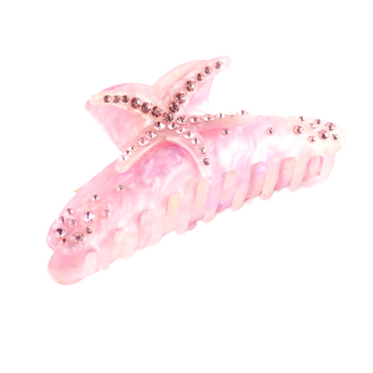 Starfish Hair Claw Clip, Pink