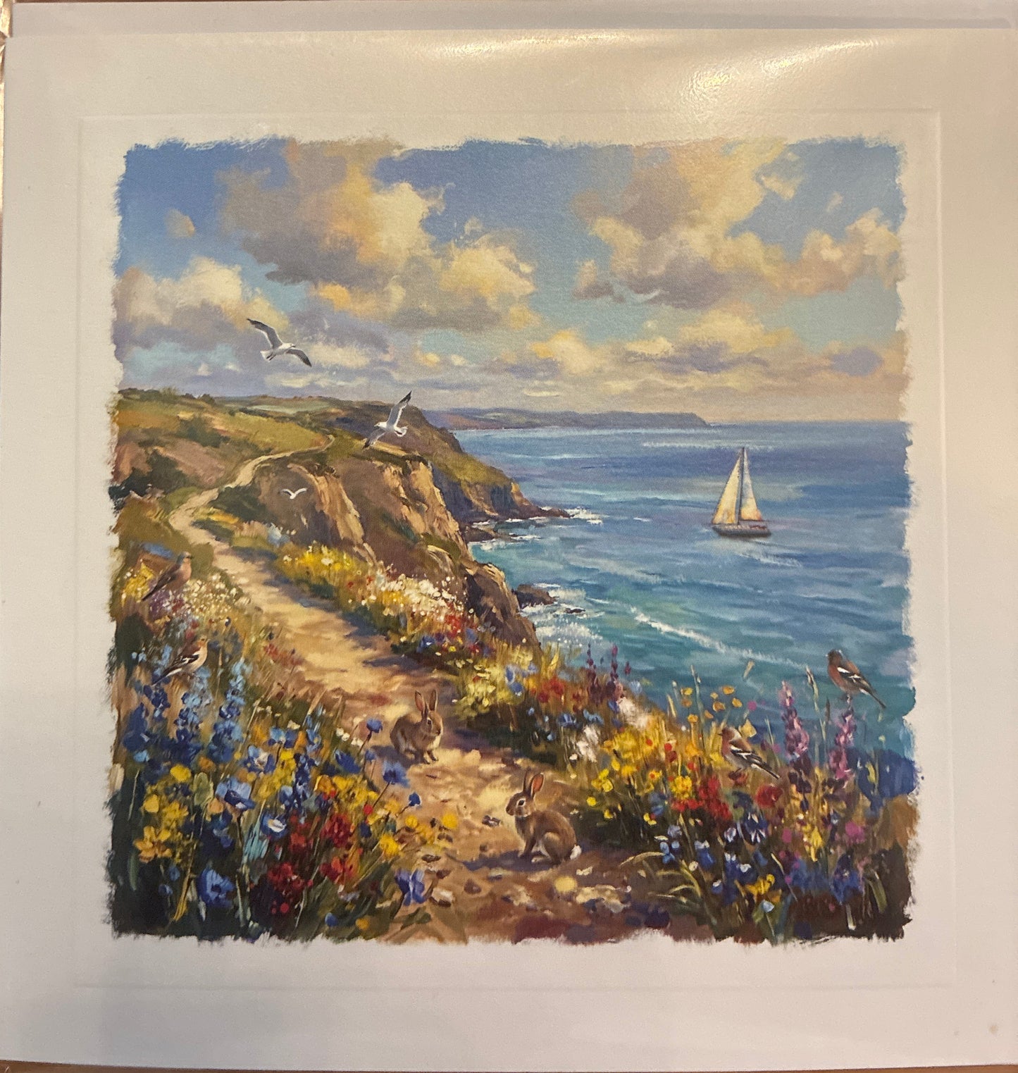 Cliff Top Greetings Card