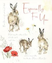 Brown Hare Birthday Card